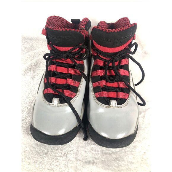 Vintage Air Jordan 10 Retro Chicago Basketball Shoes Youth Size 5 White/Black/Re - Picture 11 of 11